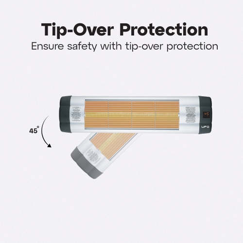 UFO UK-15, 1500-Watt Wall Mount Infrared Heater with Remote Control