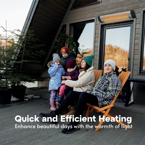 UFO UK-15, 1500-Watt Wall Mount Infrared Heater with Remote Control