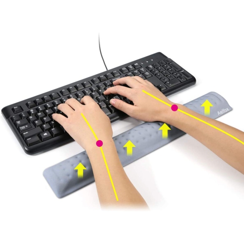 Aelfox Memory Foam Keyboard Wrist Rest&Mouse Pad Wrist Support, Ergonomic Design for Office, Home Office, Laptop, Desktop Computer, Gaming Keyboard
