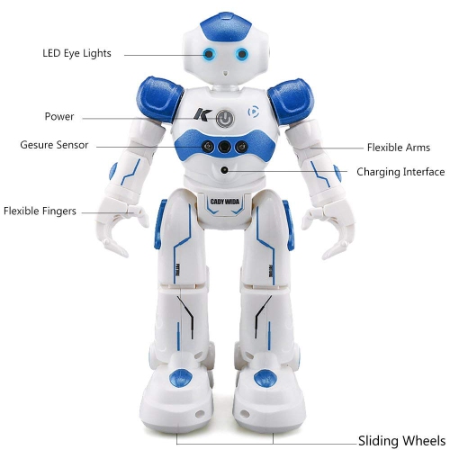 Remote Control RC Robot, Smart Programming Gesture Sensing Robotics Humanoid Robots Kit Toys Present
