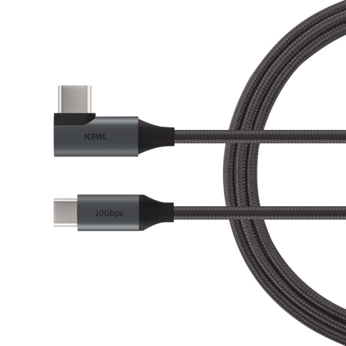 JCPAL  Flexlink USB-C 3.1 Gen2 Charge & Sync Braided Cable, 1.5M In Black