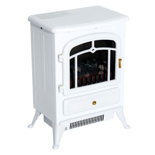 Homcom 16 Free Standing Electric Fireplace Portable Adjustable