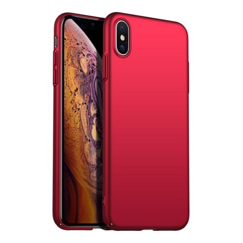 PANDACO Hard Shell Metallic Red Case for iPhone XS Max