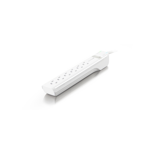 360 Electrical Suite 6 Outlet Surge Protector Strip with 3-ft Cord - White