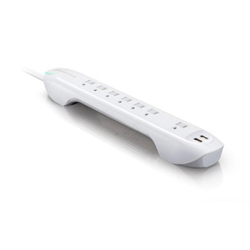 360 Idealist 7 Outlet Surge Protector w/ 2-2.4Amp USB