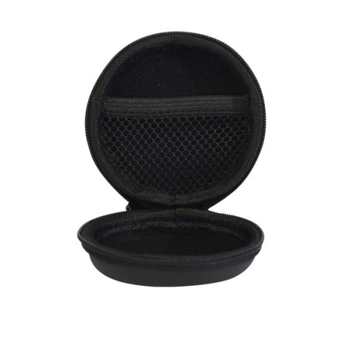 Contempo Views Rounded EVA Carrying Case for Earphones, Earbuds, Bluetooth Headset, & Small Electronic Devices