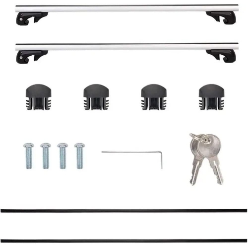 Barres transversales de porte-bagages de toit Stanz 54 barres transversales en aluminium Aero nécessaire – se monte sur les toits de votre voiture ou
