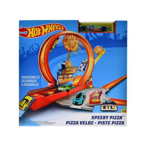 hot wheels speedy pizza playset