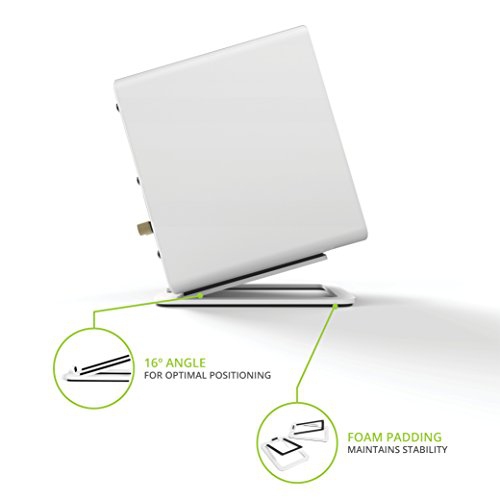 Kanto S2 Desktop Speaker Stands for Small Speakers, White