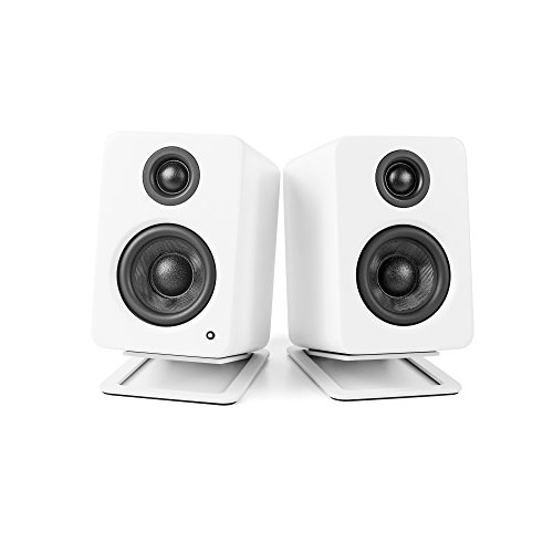 Kanto S2 Desktop Speaker Stands for Small Speakers, White