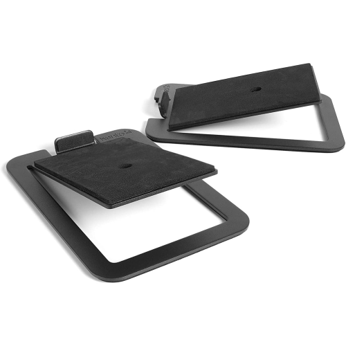 Kanto – Support pour haut-parleurs de bureau S4 pour haut-parleurs de taille moyenne, noir