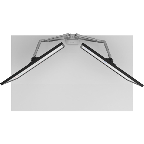 Kanto DMS2000S Dual-Monitor Desktop Mount for 17-inch to 32-inch Displays - Silver
