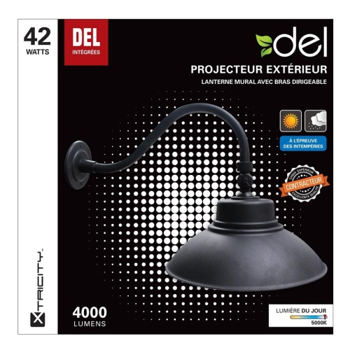 XTRICITY  Led Outdoor Security Light 14" 42W/4000L/5000K Day Light