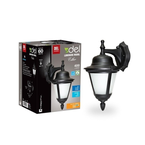 Xtricity - LED Outdoor Wall Light, 9w/120v/3000k, Soft White Lighting, From the Esther Collection, Black