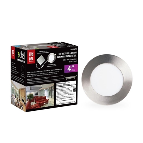 Xtricity recessed lighting led 4'' 12w/720l/3000k/round-nickel