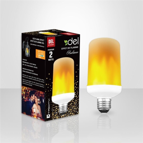 Xtricity led flame effect 2w/120v/1800k soft white