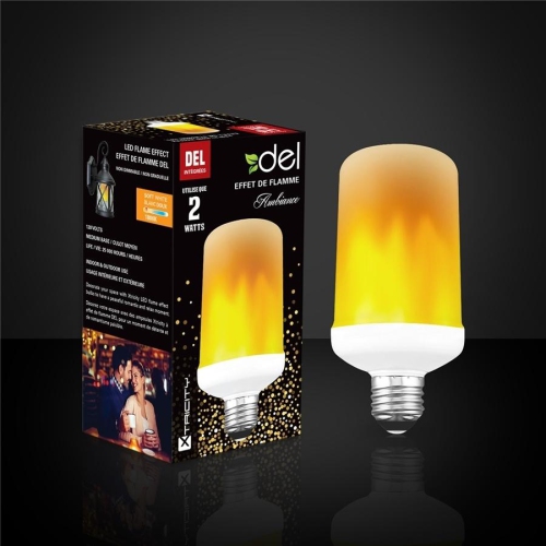 Xtricity led flame effect 2w/120v/1800k soft white