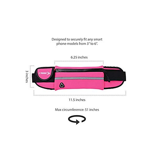 Waist Pack Best Running Belt Fanny Pouch Waistband Case Holds All Cell Phones...