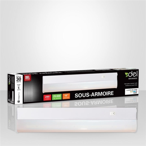 Xtricity led under cabinet 18po 5w/280l/120v day light 5000k