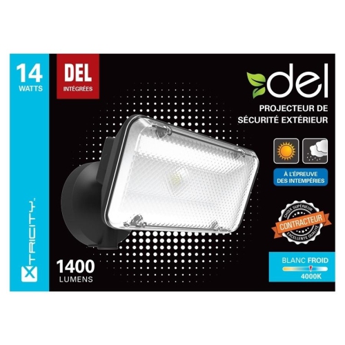 Xtricity led outdoor security light 14w/4000k cool white/1400l