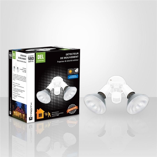 Xtricity motion sensor 2 heads 180w maximum white
