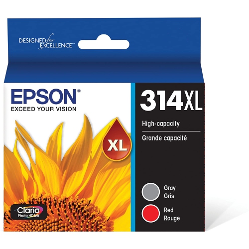 Epson Claria Photo HD T314XL Original Ink Cartridge Multi-pack - Red, Gray