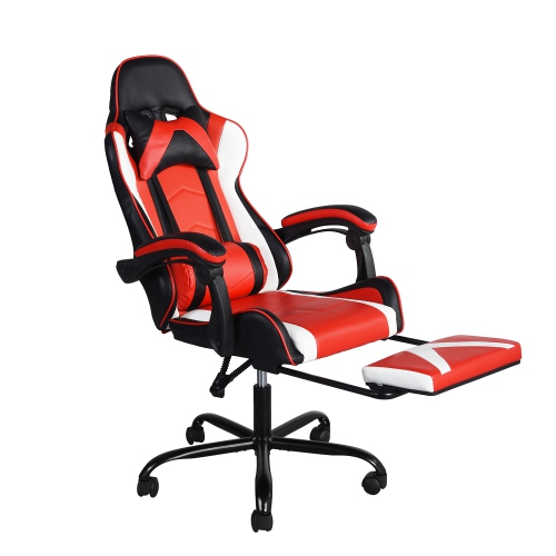 Reclining Swivel Gaming Computer Chair with footrest ...