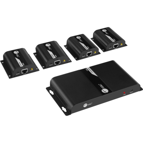 SIIG 4-Port HDMI Splitter over Cat6 Extender with IR - 40m