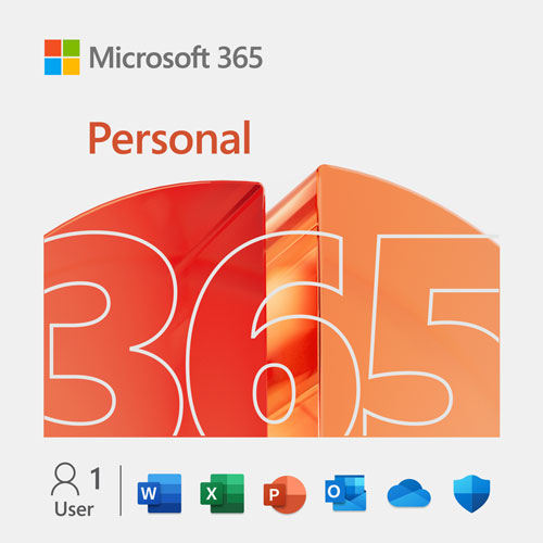 Microsoft 365 Personal (PC/Mac) - 1 User - 1 Year - Digital Download