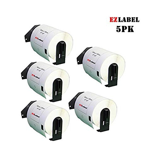 5PK of Brother DK1241 Shipping Labels 4"X6" 200 Labels/Roll Compatible With Own Cartridge holder