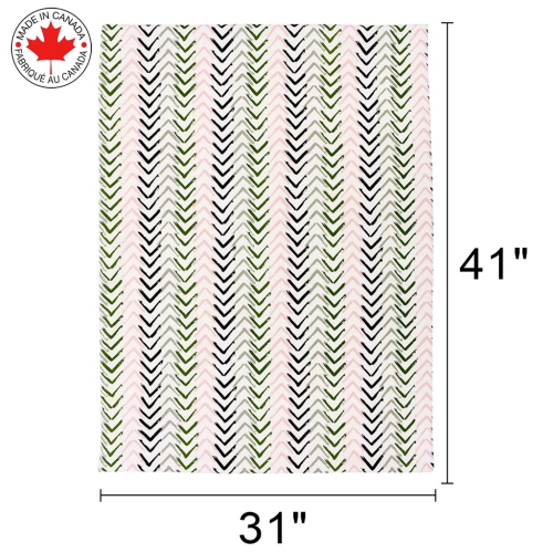 BEBELELO- BEDDING 4 PIECES FOR BABY PINK AND BLACK WITH ARROW PATTERN