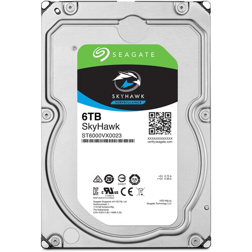 Seagate HDD ST6000VX001 6TB 3.5 inch 256M SATA 6Gb/s Bare