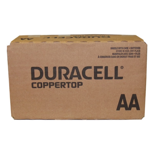 144-Pack AA Duracell Coppertop MN1500 Alkaline Batteries