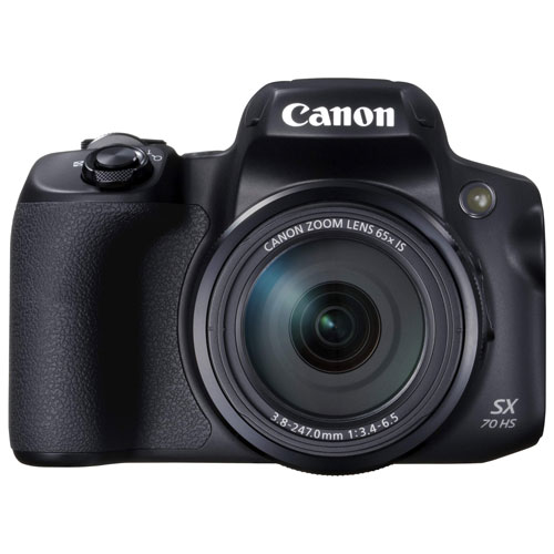 Appareil photo numérique antichoc Wi-Fi PowerShot SX70 HS 20,3 Mpx à zoom optique 65x de Canon-Noir