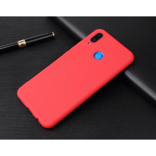 PANDACO Soft Shell Matte Red Case for Huawei P20 Lite
