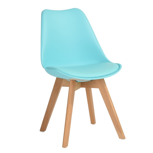 DSW Eames Chairs MidCentury Modern Upholstered Fabric Dining Chair with Solid Wood Legs Sets of 4