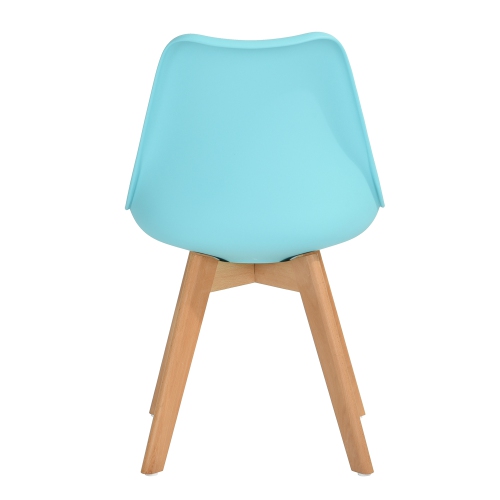 DSW Eames Chairs MidCentury Modern Upholstered Fabric Dining Chair with Solid Wood Legs Sets of 4