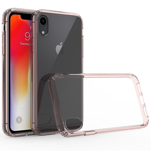 PANDACO Acrylic Pink Hard Clear Case for iPhone XR