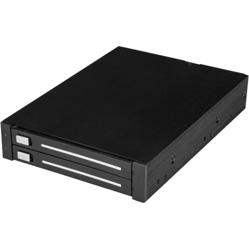 StarTech Dual-Bay 2.5" SATA SSD / HDD Rack for 3.5" Bay - Trayless - RAID