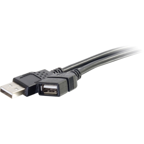 CABLES TO GO  C2G 3M USB 2.0 A Male to A Female Extension Cable - (9.8Ft) In Black