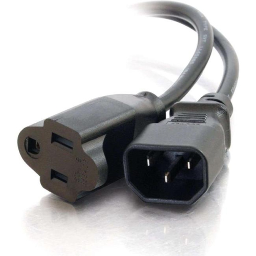 CABLES TO GO  C2G 1Ft 18 Awg Monitor Power Adapter Cord (Iec320C14 to Nema 5-15R)