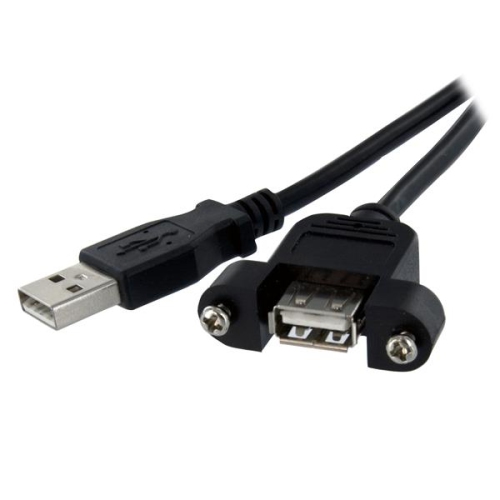 STARTECH  Panel Mount USB Cable A to A - F/m