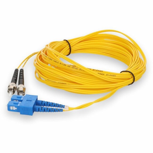 AddOn 10m Single-Mode fiber Duplex ST/SC OS1 Yellow Patch Cable (ADD-ST-SC-10M9SMF)