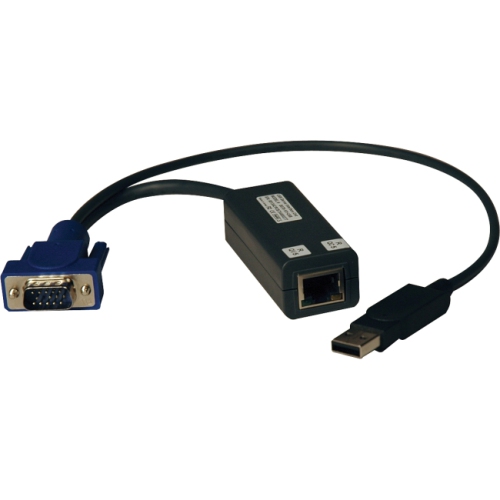 Tripp Lite USB Single Server Interface Unit Virtual Media KVM Switch HD15 USB RJ45 TAA