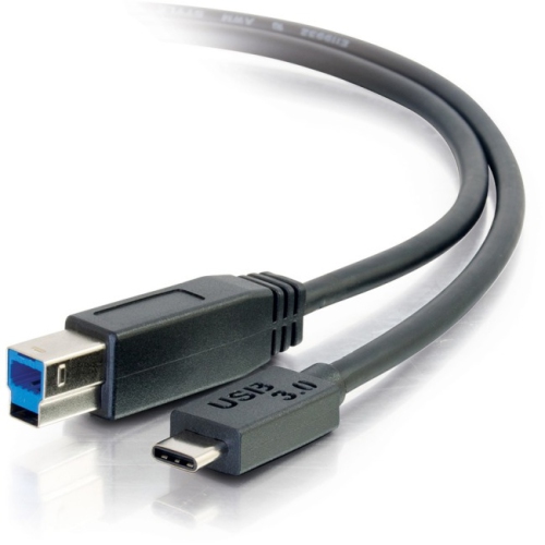 CABLES TO GO  6Ft USB 3.0 (USB 3.1 Gen 1) USB-C to USB-B Cable M/m - In Black