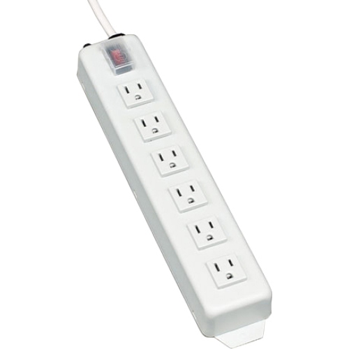 Power It 6-Outlet Power Strip, 15-ft. Cord, 5-15P, Metal Housing