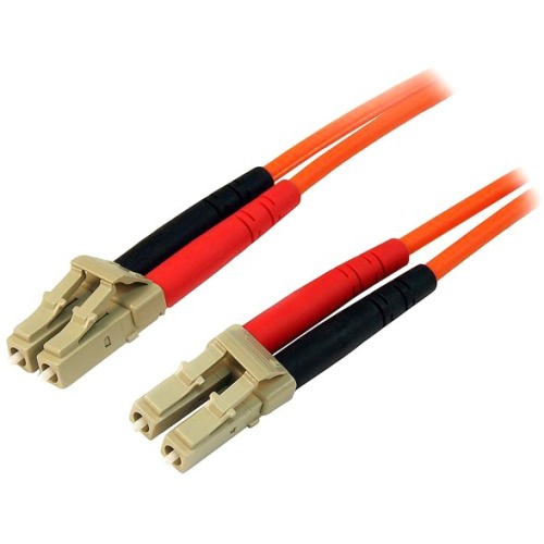 StarTech 15m Fiber Optic Cable - Multimode Duplex 50/125 - LSZH - LC/LC - OM2 - LC to LC Fiber Patch Cable