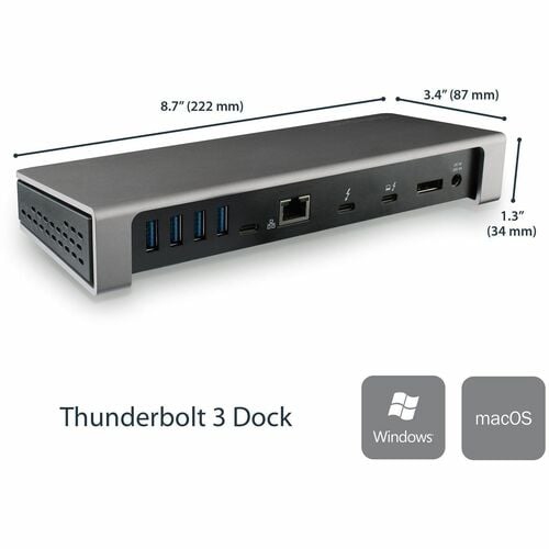 StarTech 6-Port Thunderbolt 3 Dock Docking Station with DisplayPort -