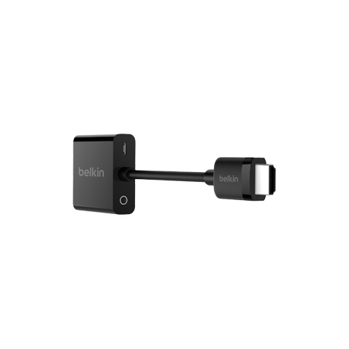 Belkin 9.8 '' HDMI to VGA Adapter with Micro-USB Power- Black