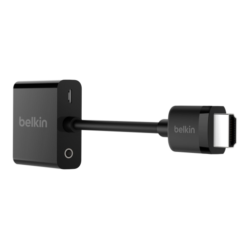 Belkin 9.8 '' HDMI to VGA Adapter with Micro-USB Power- Black